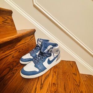 Nike Blue and White Sneakers